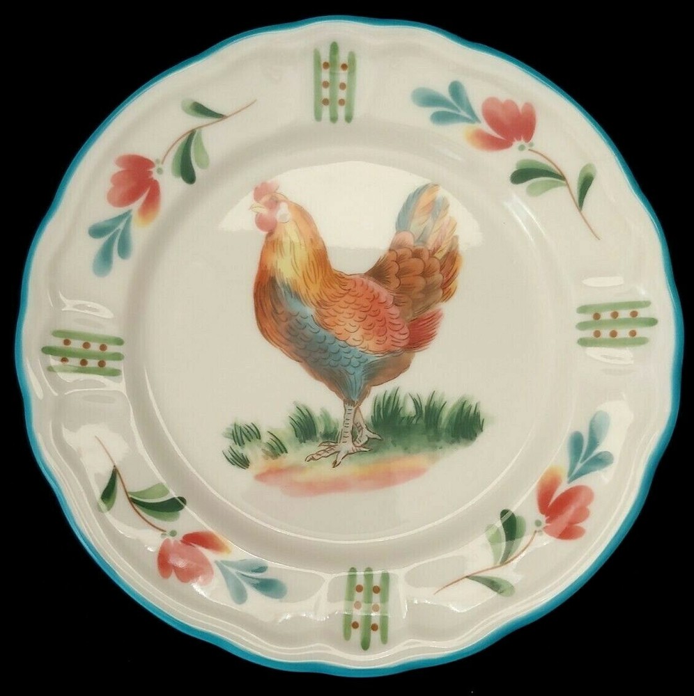 Epoch (Noritake) Red Rooster Salad Plate(S) 7 5/8