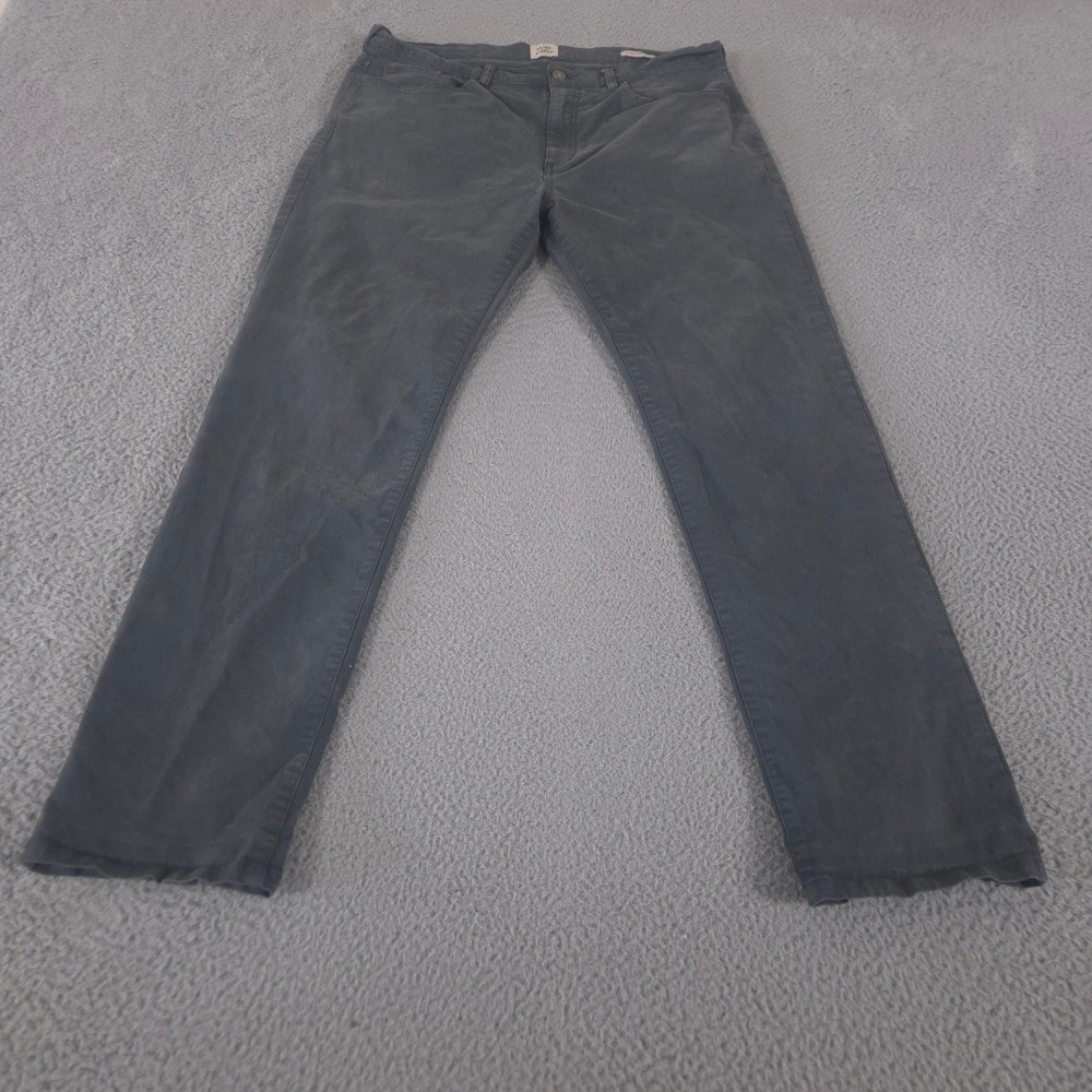 Flint and Tinder Pants Mens 36x33 Gray Straight Fit Cotton Stretch 365 Casual