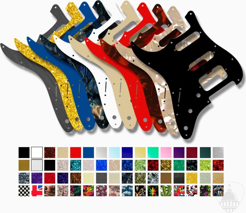 WD Custom Pickguard For Left Hand Fender American Deluxe or Lone Star Stratoc...