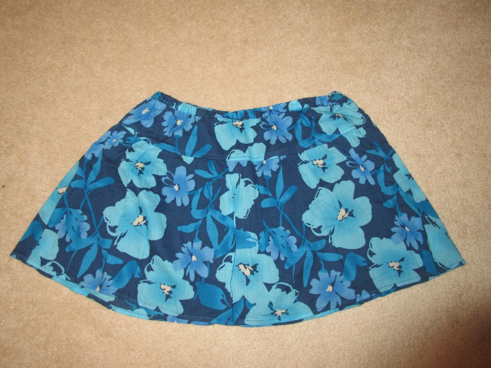SKIRT - Aeropostale - Blue Floral - mini - Sz Medium
