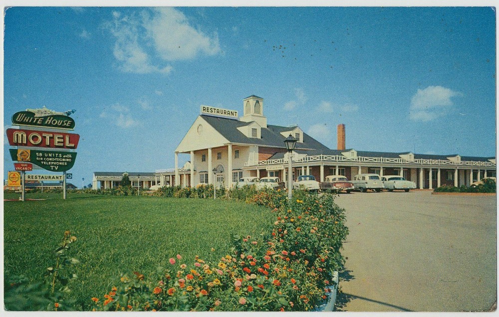 White House Motel Restaurant & Cocktail Lounge, Newburg, Maryland 1950's