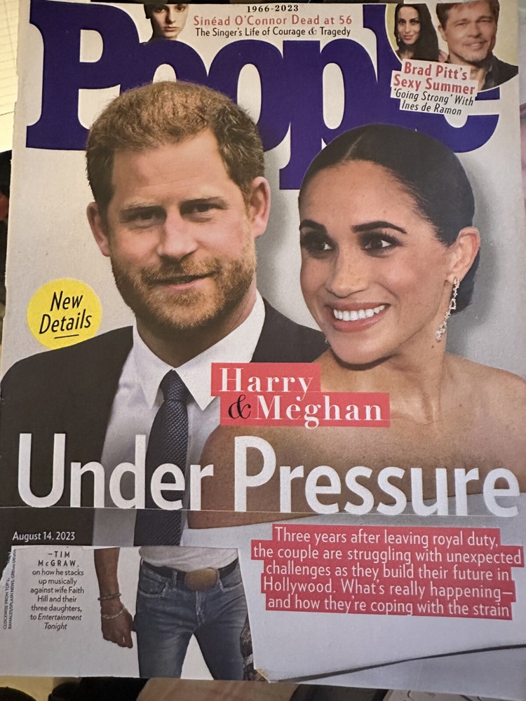 People Magazine  - August 14, 2023 - Jarry & Meghan - Under Pressure