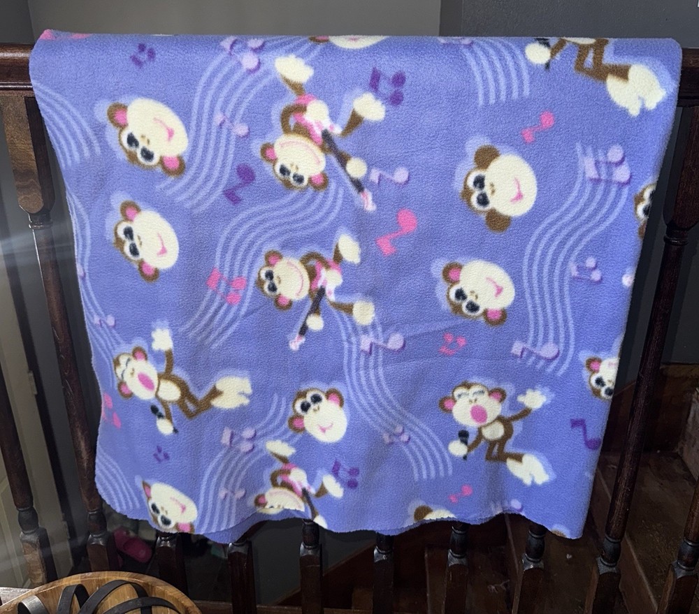 Bobby Jack Very rare Y2K purple monkey blanket