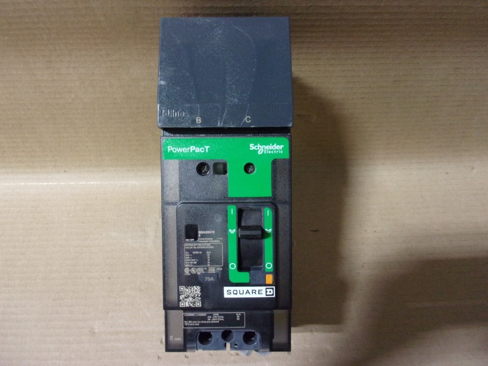 NEW Square D BD BDA BDA260704 2 Pole 70 Amp 600v Circuit Breaker BDA26070 BC NTO
