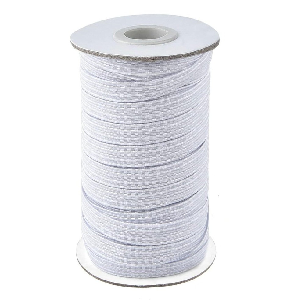 1/2 Inch Elastic Bands for Sewing, 50 Yards Length Flat Stretch Elastic Cord for