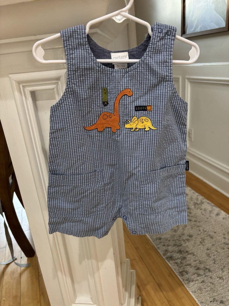 Carters Baby Boy Dinosaur Romper, Size 6-9 Months