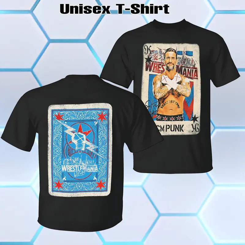 CM Punk WWE T-Shirt Vintage Premium Cotton Wrestling Fan Merch Shirt