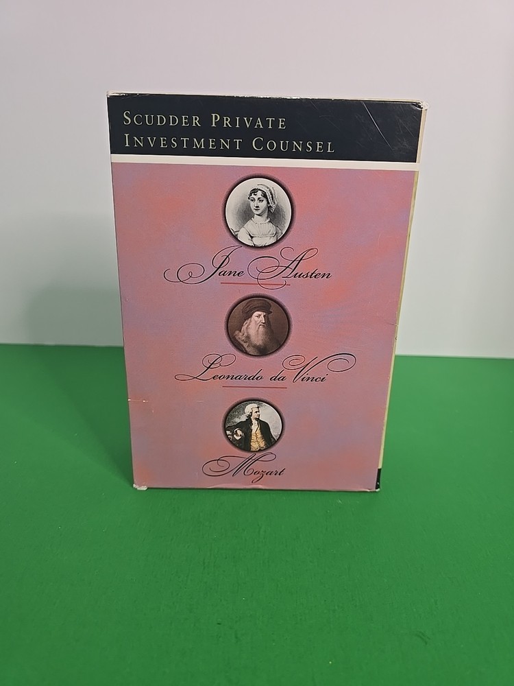 Eminent Lives Box Set HC Jane Austen Mozart Da Vinci Scudder Edition Near Fine