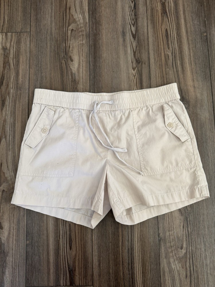 LOFT Utility Cargo Shorts Beige | Size Small