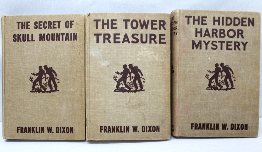 3 Hardy Boys books Tower Treasure, Skull Franklin W. Dixon 1927  Mystery Grosset