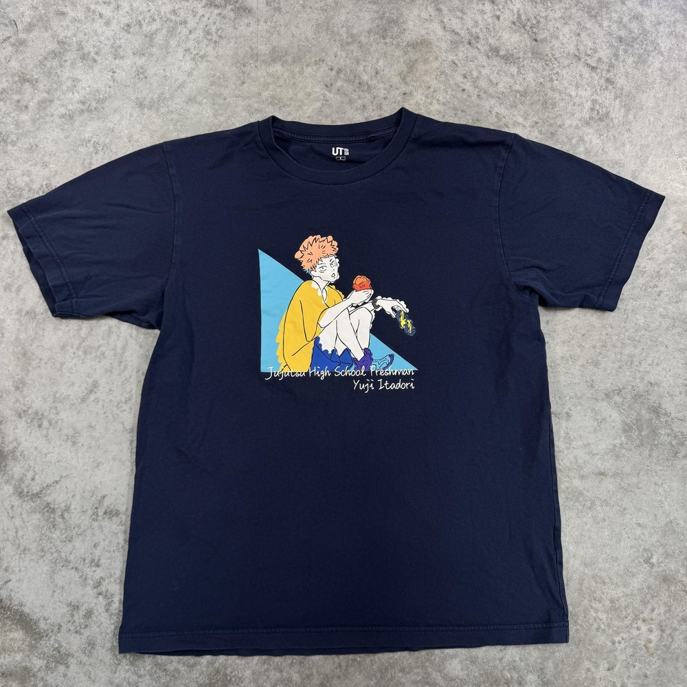 Jujutsu Kaisen Yuji Itadori Shirt Mens Small Anime Uniqlo UT Graphic Tee