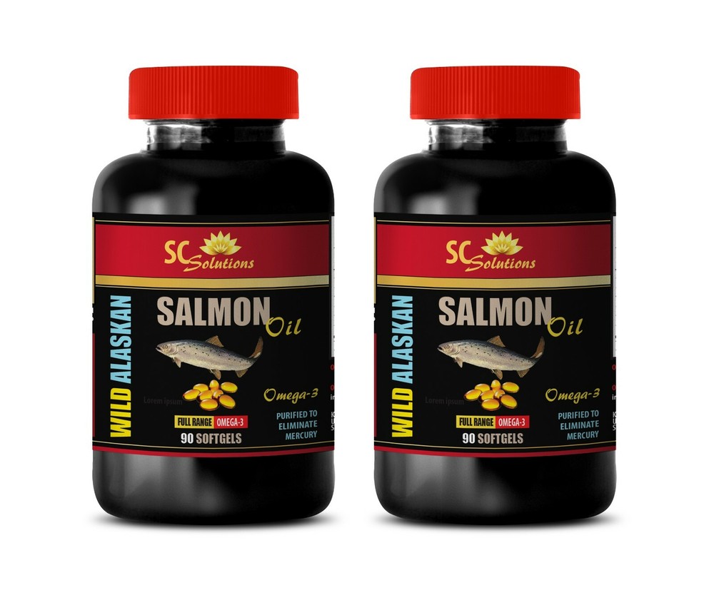 EPA and DHA fatty acids - ALASKAN SALMON OIL 2000MG - brain boosting 2B