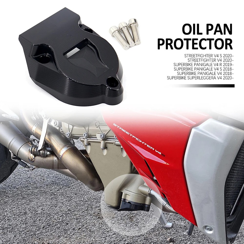 For Ducati Streetfighter V4/S Lower Engine Guard Oil Pan Protective Cover Fit
