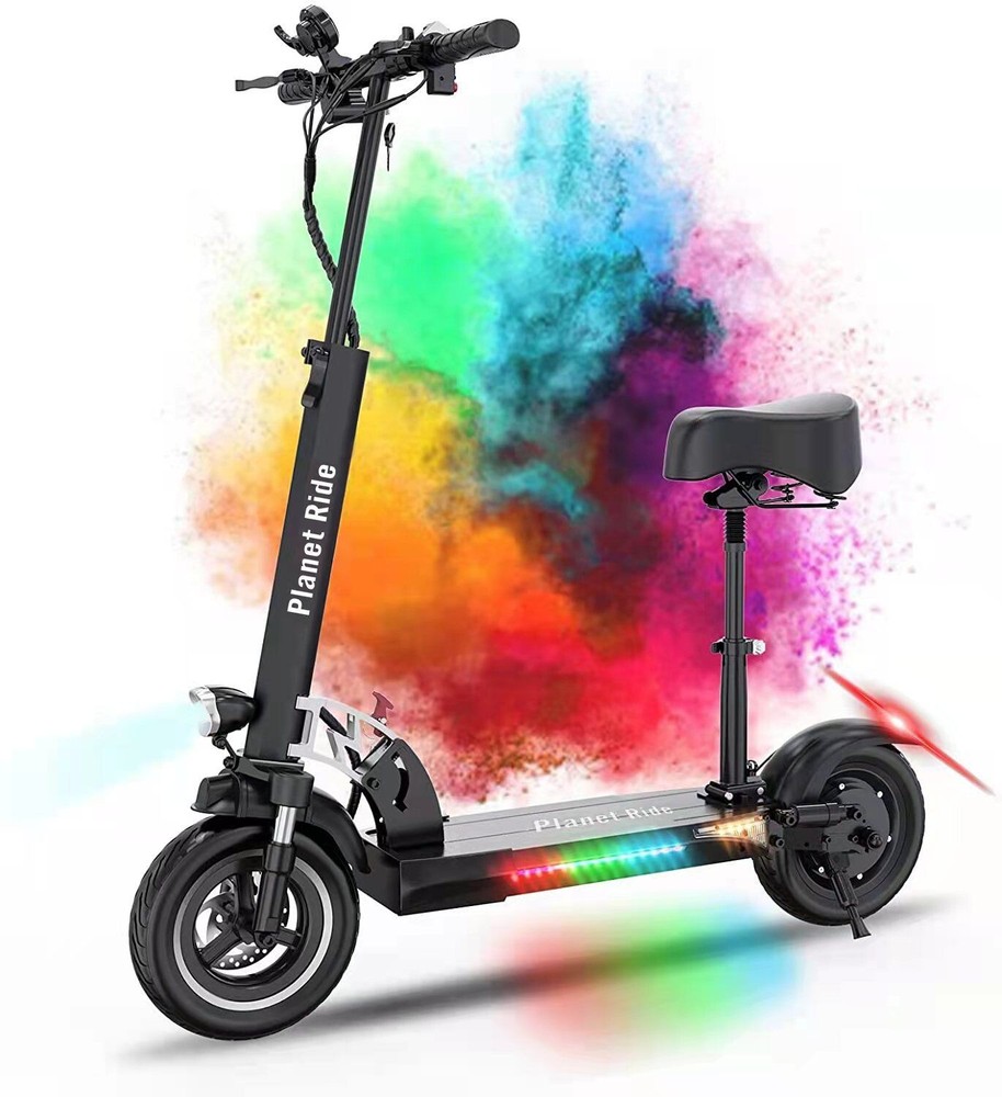 Electric Scooter Adults 800W 28MPH 25 Miles Dual Braking Portable foldable Seat