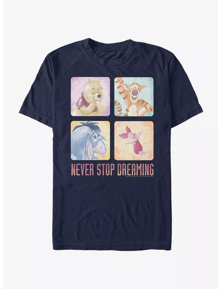 Disney Winnie The Pooh Squad T-Shirt Unisex Navy