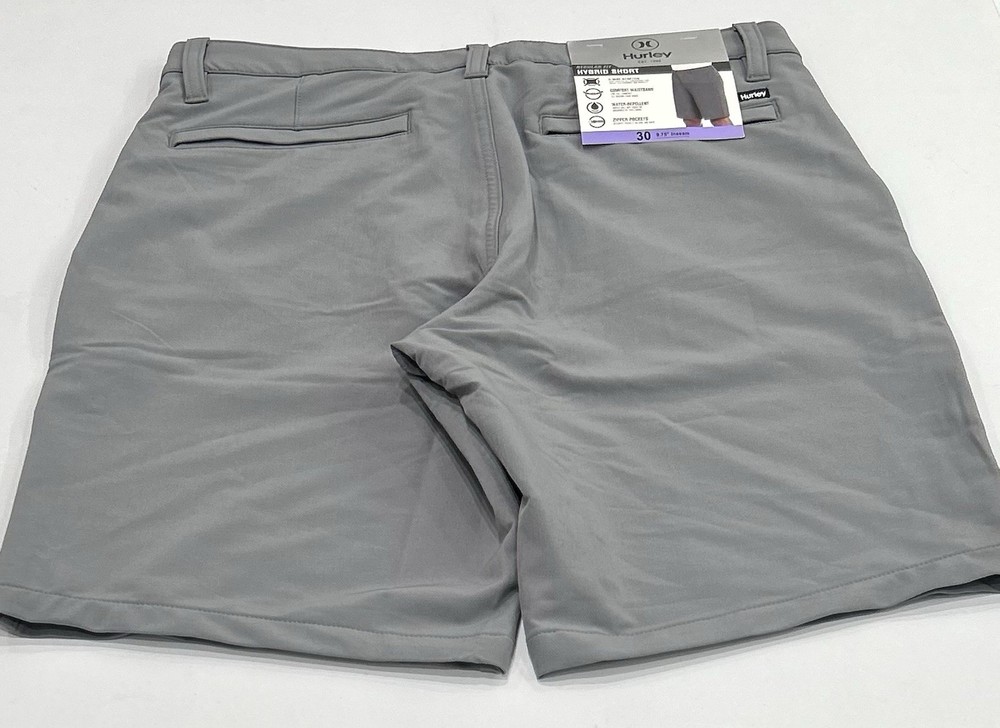 Hurley Men's Regular Fit Hybrid Shorts, Gray, Size 30