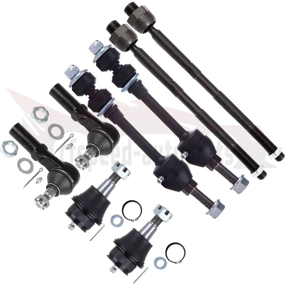 8pcs Front Suspension Kit for 2002-2005 Dodge Ram 1500 - Lower Ball Joints & Tie Rod Ends