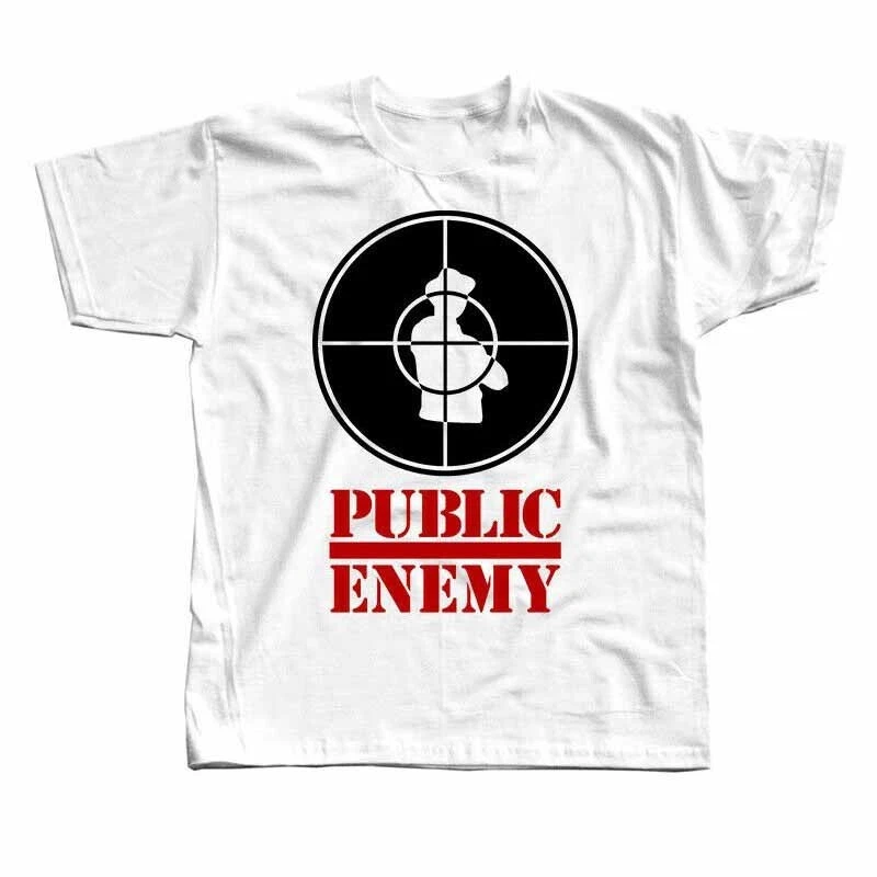 Public Enemy T-shirt Short Sleeve Cotton White All Size II163