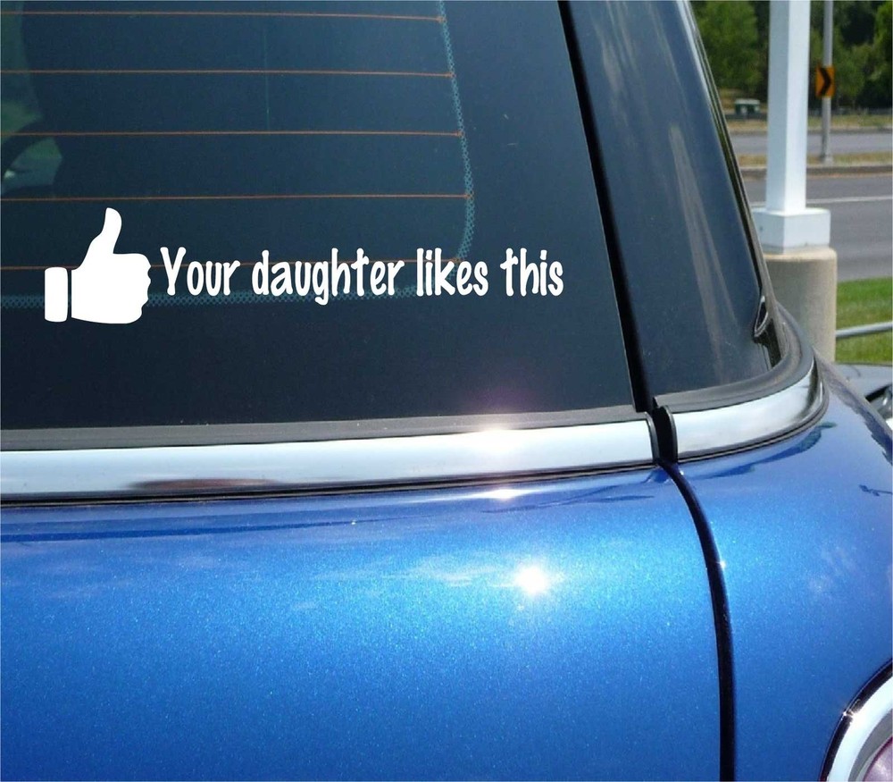 JDM Racing Funny Decal Sticker for Car or Wall Your Daughter Will Love