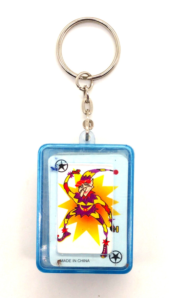 Vintage Mini Travel Deck Playing Cards Keyring Keychain