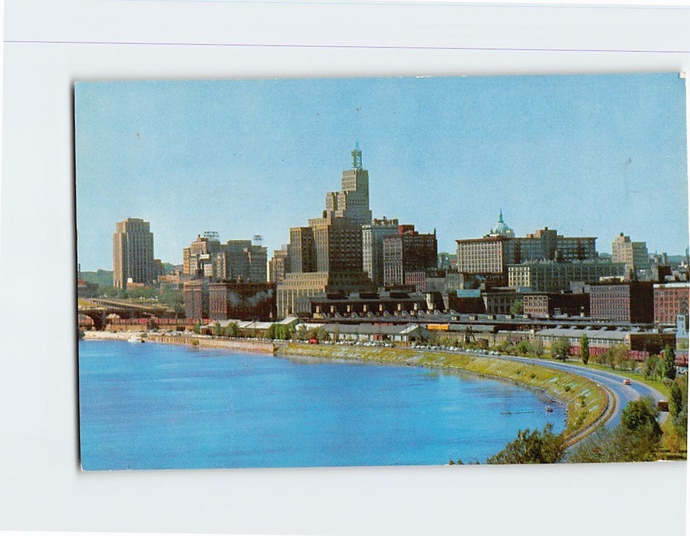 Postcard Skyline View of St. Paul Minnesota USA