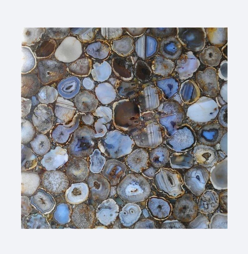 15x15 Wild Agate Table Top for Sofa Coffee or Dining