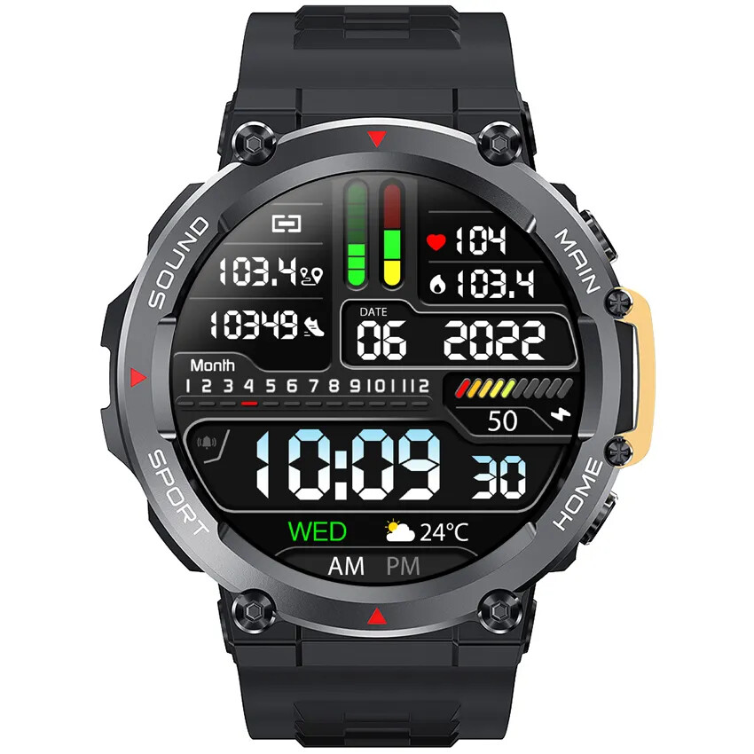 Smart Watch Men Sports GPS Route Track Fitness Tracker 1.5 Inch Big Screen