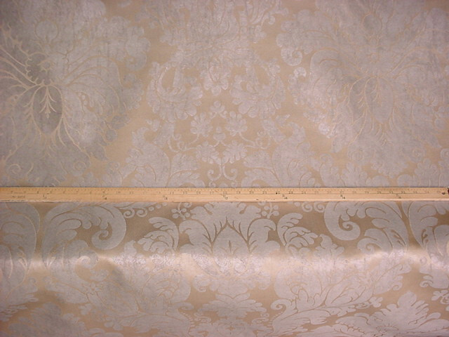 6-1/2 Vervain 6372106 Bassanio Damask French Floral Taupe Gold Upholstery Fabric