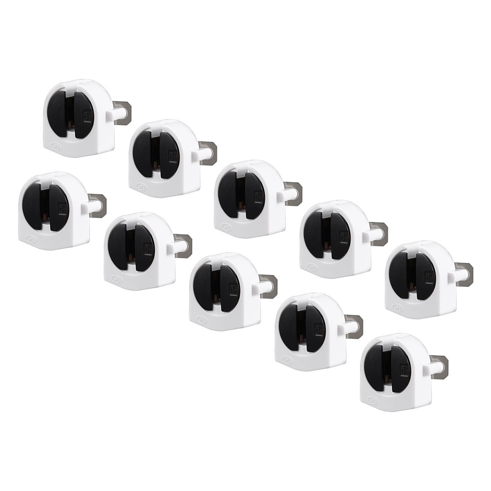 10 Pcs Fluorescent Light Holder T5 Lamp Socket G5 Base White 2A AC 500V