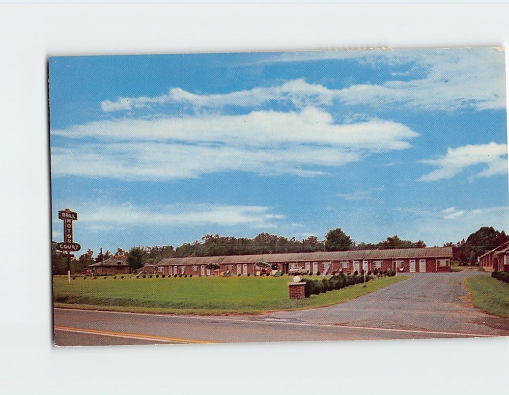 Postcard Bell Motor Court and Restaurant Hamptonville North Carolina