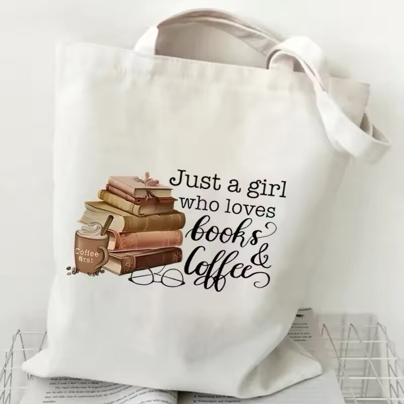 Book Tote Bag Kawaii Cute Cool Stylish Shopping Gift Bag Booktok Gift Pretty