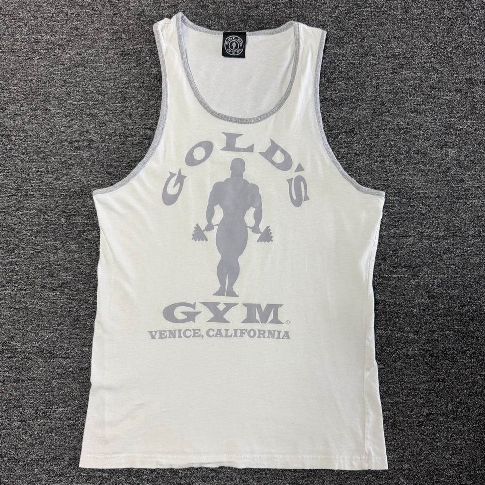 Vintage Golds Gym Venice California Tank top Workout Muscle T-Shirt Sz M