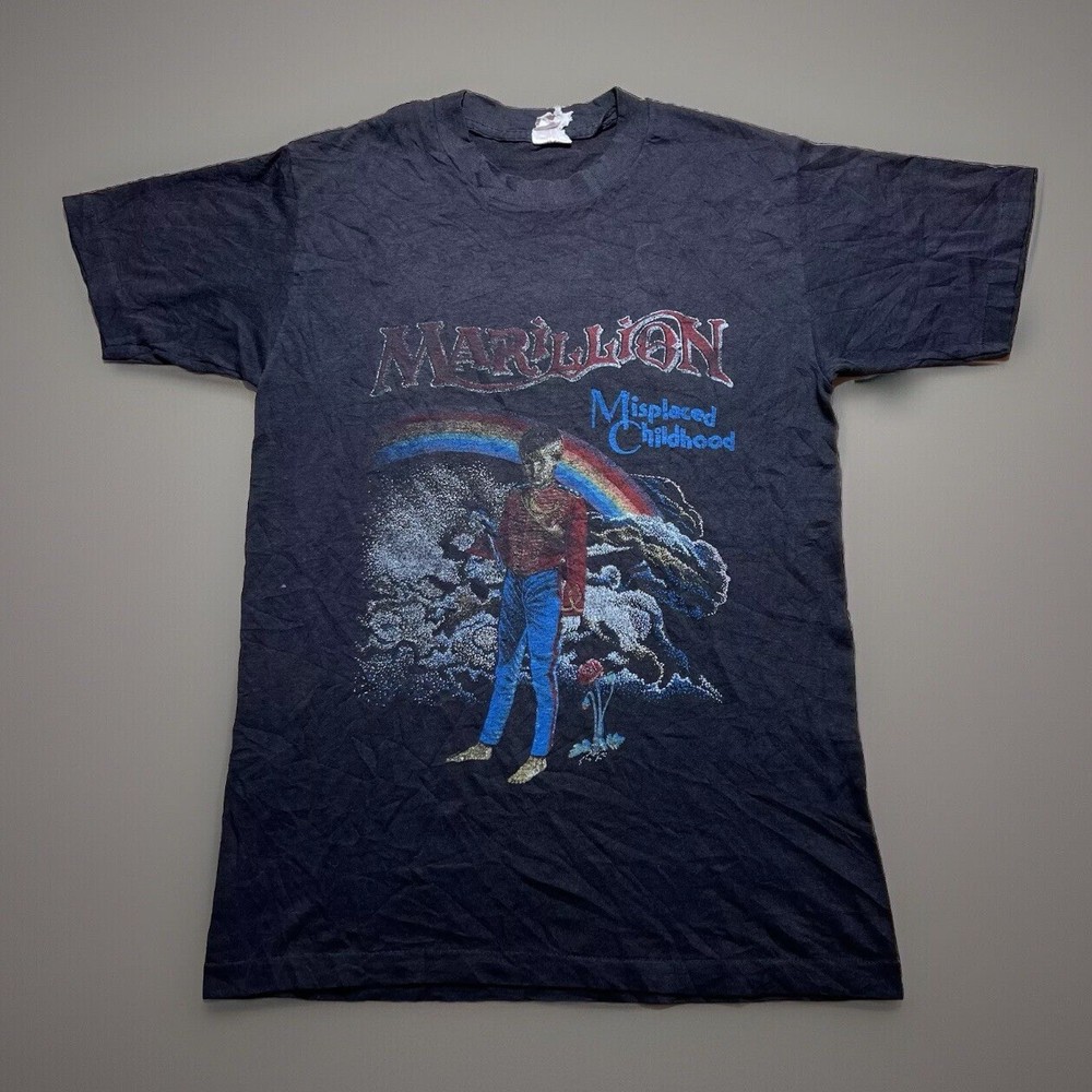 Vintage 80s Marillion Misplaced Childhood Faded Single Stitch Shirt Size Medium