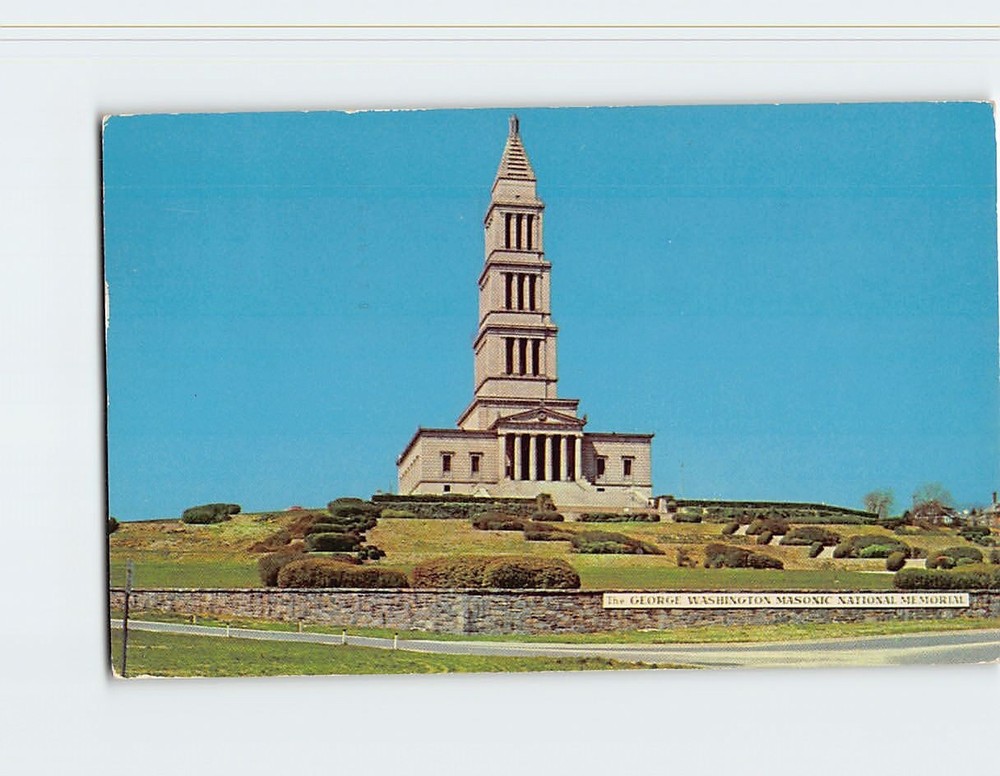 Postcard George Washington Masonic National Memorial Alexandria Virginia USA
