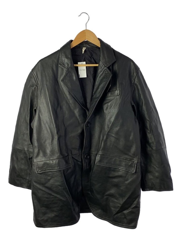 CCU Black Cowhide Leather Tailored Jacket SH-51-C-Cow-2 427