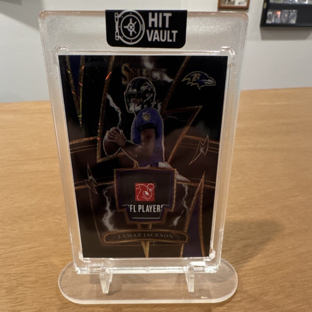1/1!!!! 2021 Panini Select Lamar Jackson Sparks Relics 1/1 #SP-LJA Ravens NFL
