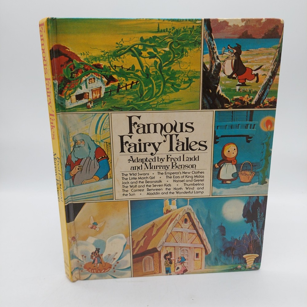 Famous Fairy Tales by Fred Ladd & Murray Benson Hardcover Book Junk Journal