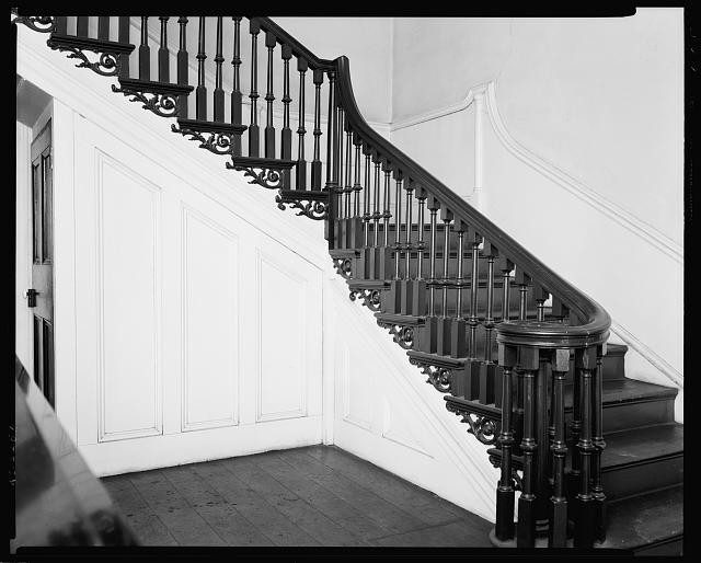 New Bern North Carolina John Wright Stanly House Interior Staircase 1936