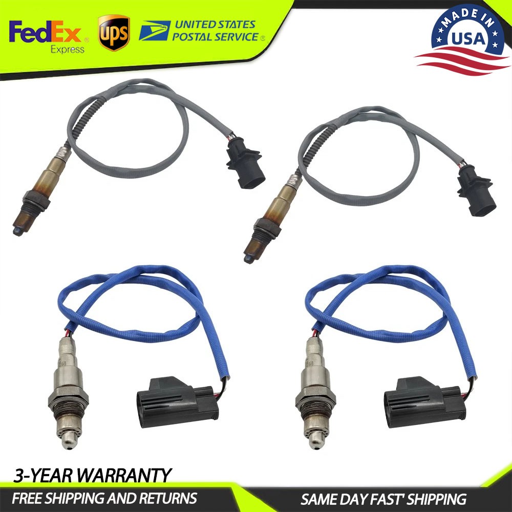 Set of 4x Up+Downstream Oxygen Sensor For Jaguar F-Type 2016-2018 XE XF XJ 3.0L