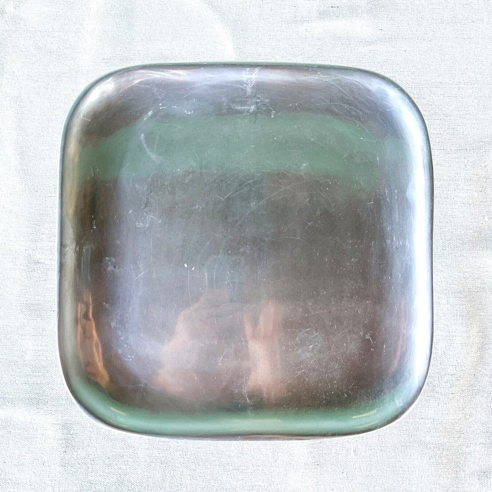 Vintage 1980s Nambé Square Tray Platter - No. 555 - Tabletop Home Decor