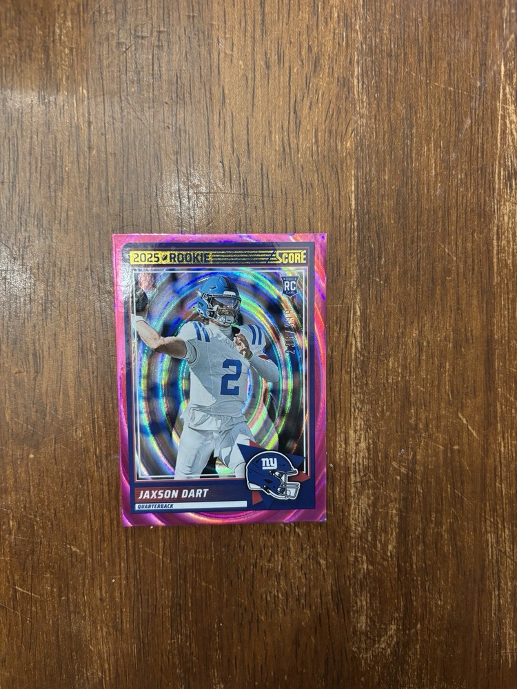 2025 Score Rookies Jaxson Dart #35 Purple (RC) #236/399