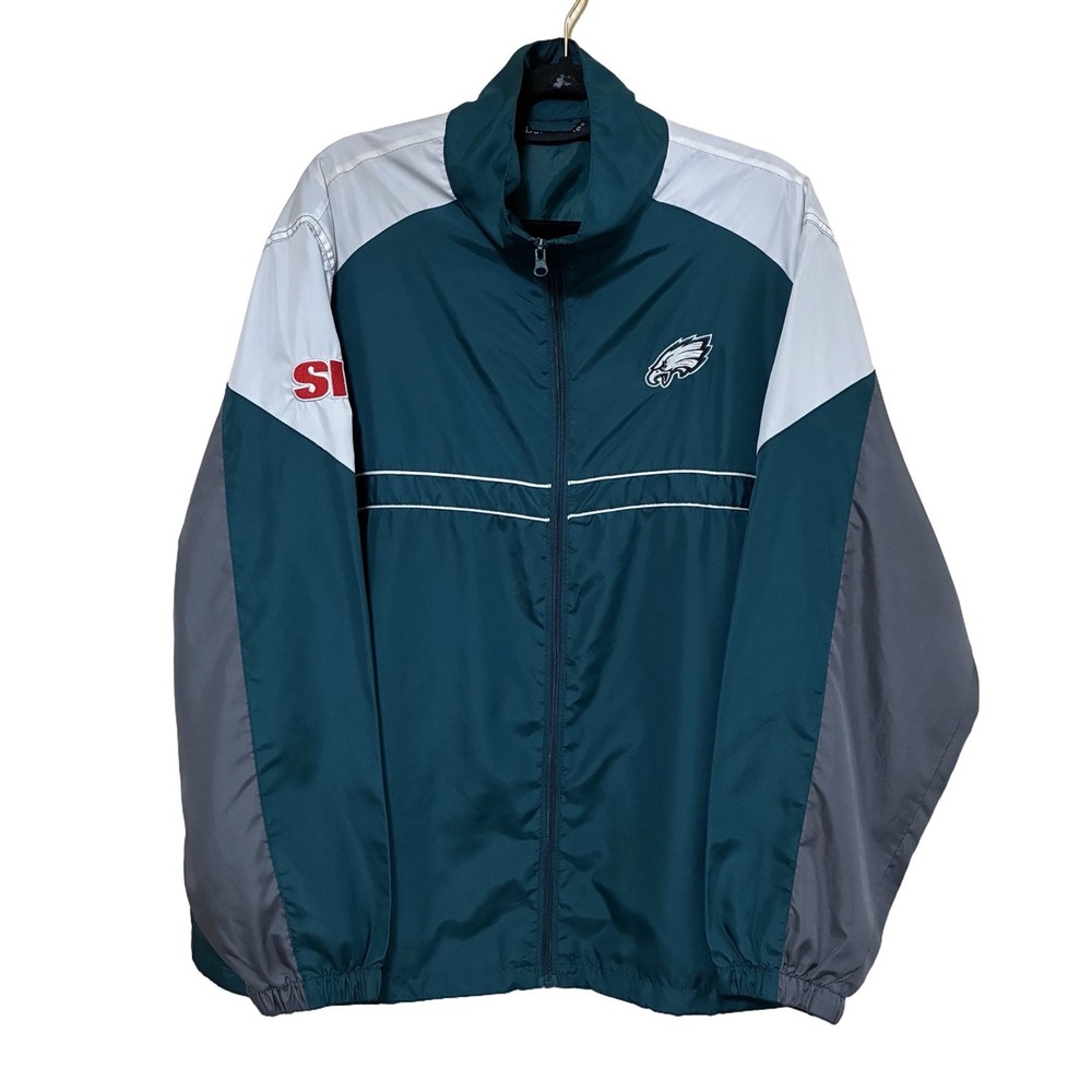 Philadelphia Eagles Men’s XL Dunbrooke Full Zip Windbreaker Jacket