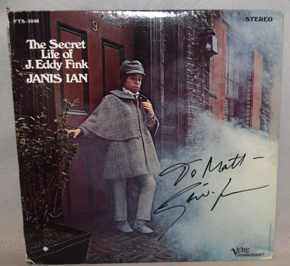 1968 -JANIS IAN- Signed/Autograph/Auto Vinyl LP Record Album - J. Eddy Fink