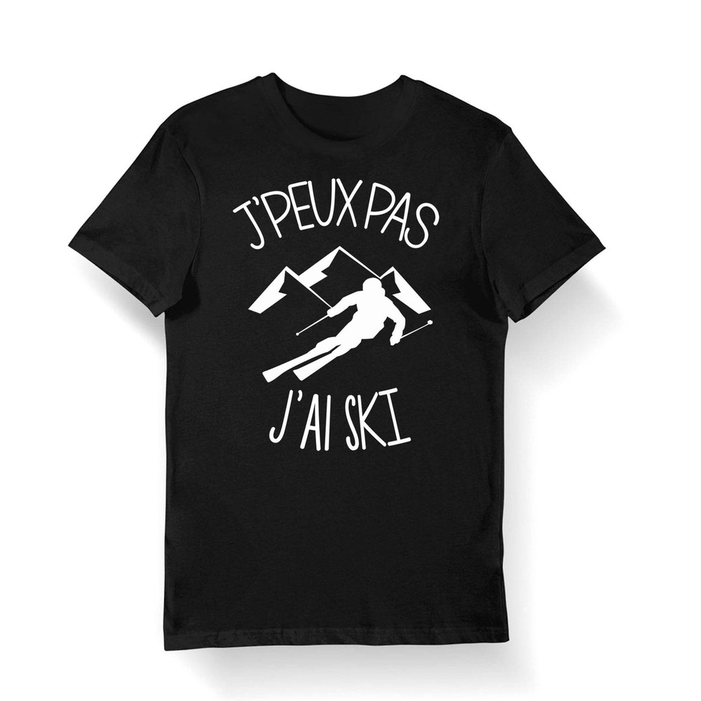 Skiing I Can't I Ski Bio T-shirt, Funny Streetwear Shirt, Gift For Friend