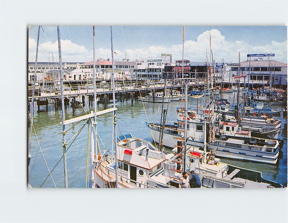 Postcard Fisherman's Wharf San Francisco California USA