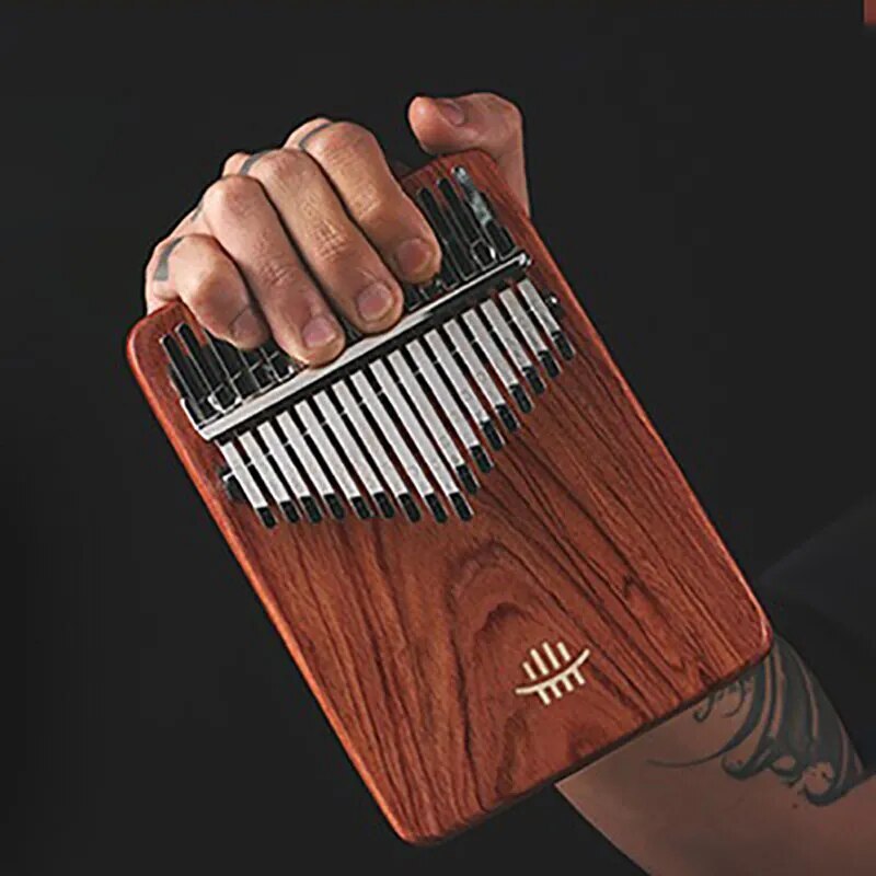 100% New 17 Key Kalimba Epoxy Mini Wooden Kalimba Professional Caliber