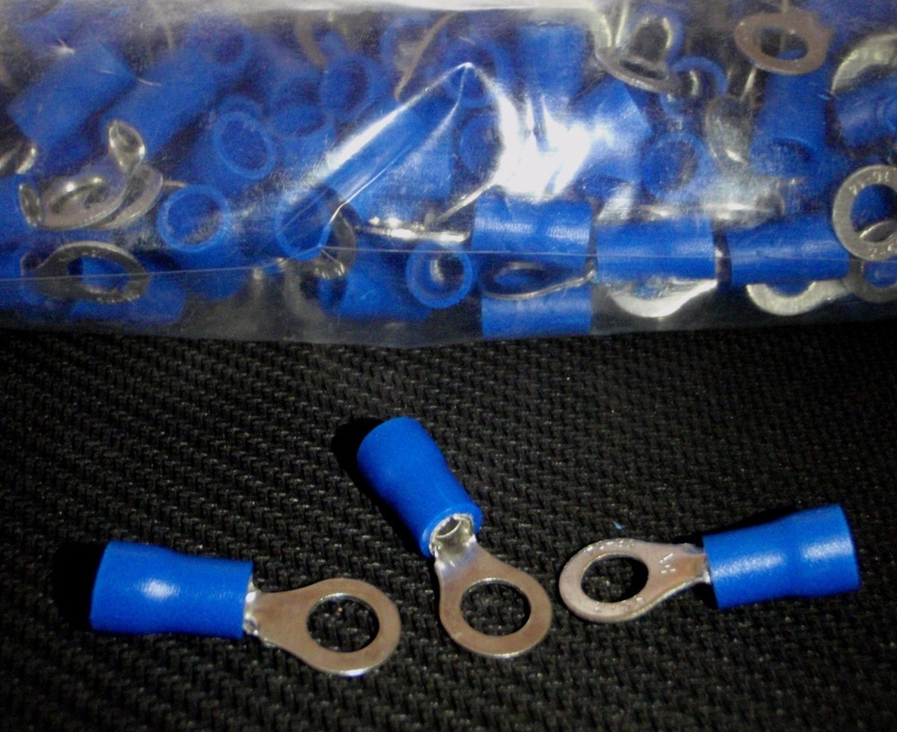 250Pc Insulated #10 Ring Crimp Terminals 16-14Awg Deal Rv2-5
