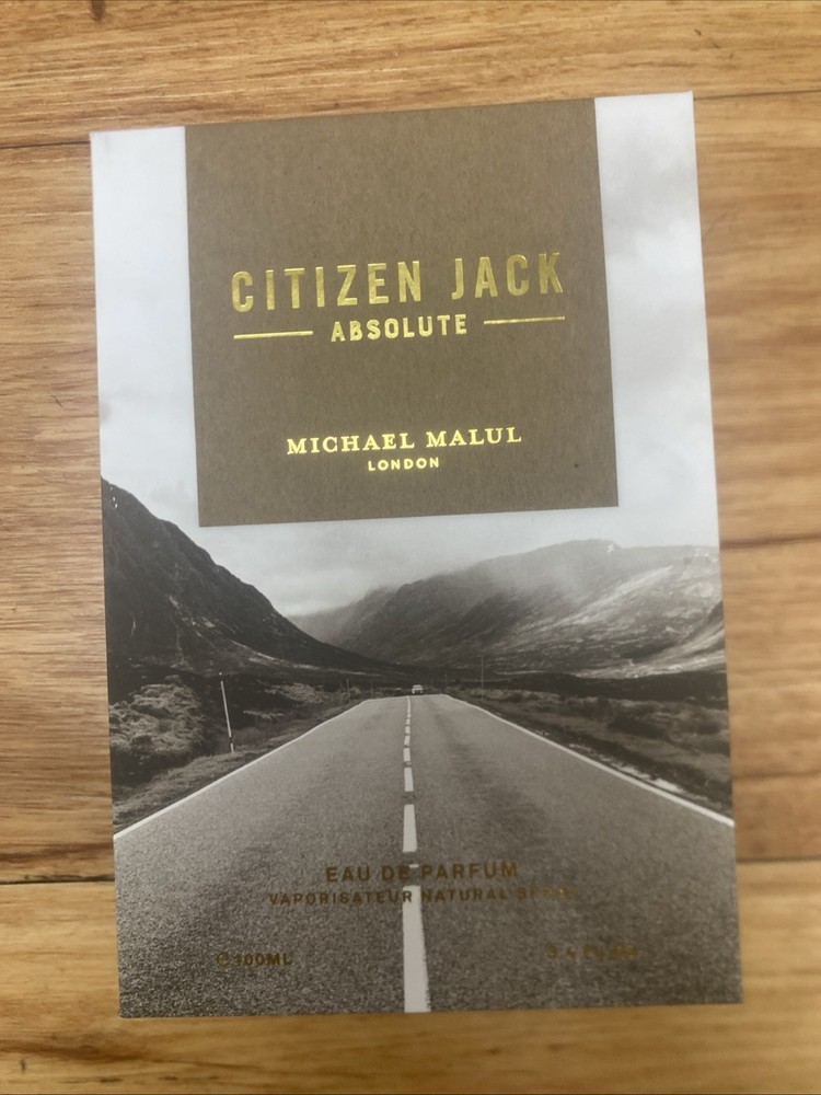 Citizen Jack Absolute by Michael Malul Eau De Parfum 3.4oz 100ml Men NEW SEALED