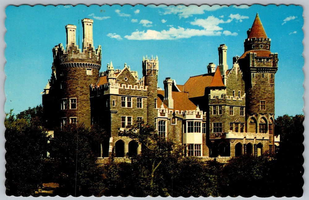 Vtg Postcard Casa Loma Gothic Castle Toronto, Ontario, CA 1950s