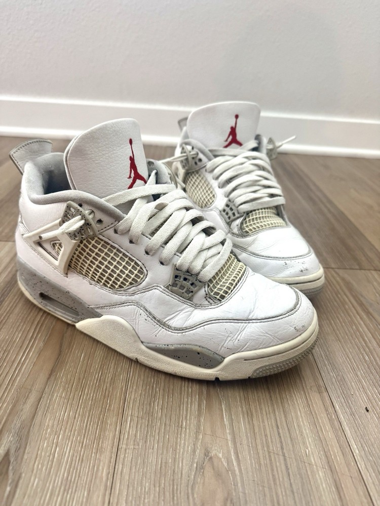 Nike Air Jordan 4 White/Oreo, Size 9.5